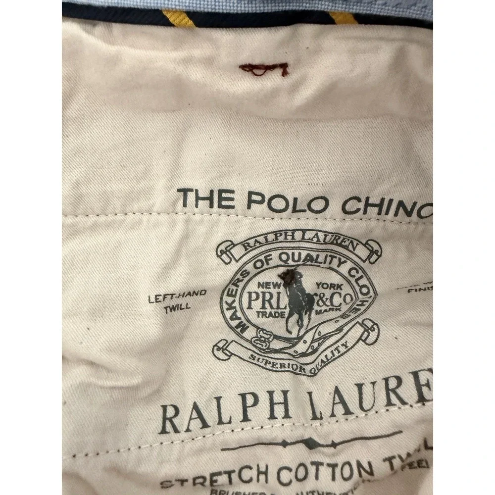 Polo Ralph Lauren The Polo Chino Pants Men's 38x32 Burgundy Stretch Straight Fit